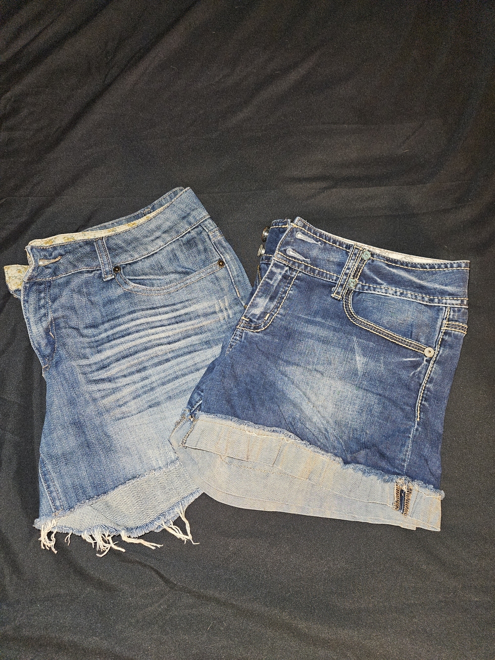 Guess Blue Denim Jean Shorts Duo